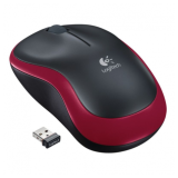 RATON OPTICO LOGITECH M185 WIRELESS ROJO