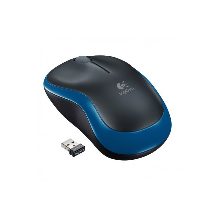RATON OPTICO LOGITECH M185 WIRELESS AZUL