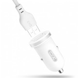 PACK CARGADOR MECHERO TZ08 2.1A + CABLE TIPO LIGHTNING BLANCO XO