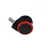 JUEGO DE 5 RUEDAS SILLA MUVIP COLOR ROJO