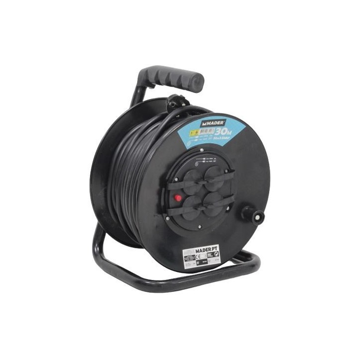 ENROLLADOR DE CABLE 30 METROS CABLE 3X2.5MM MADER