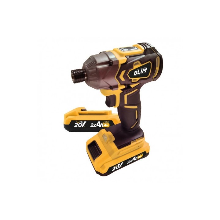 ATORNILLADOR DE IMPACTO S/CARBONES 20V | 2 BATERÍAS 2AH BLIM
