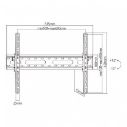 SOPORTE DE PARED TV LED LCD 37"-86" CROMAD