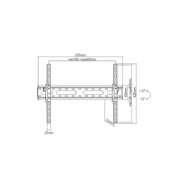 SOPORTE DE PARED TV LED LCD 37"-86" CROMAD