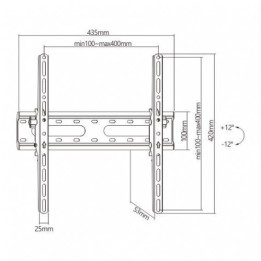 SOPORTE DE PARED TV LED LCD 32"-55" CROMAD
