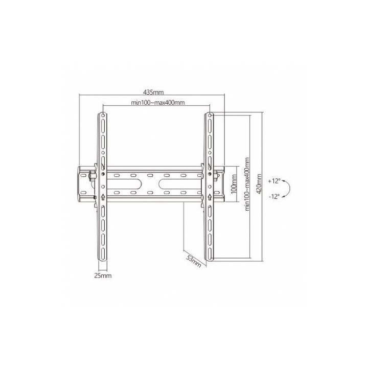 SOPORTE DE PARED TV LED LCD 32"-55" CROMAD