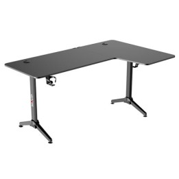 MESA GAMING PRO1300 FIBRA CARBONO | L DERECHA | ALFOMBRILLA 80X30CM | MUVIP