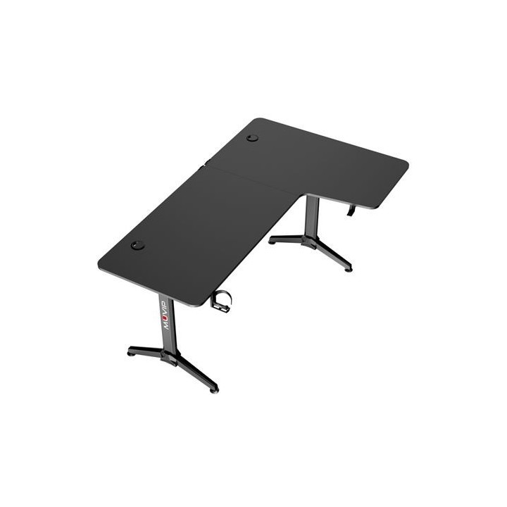 MESA GAMING PRO1300 FIBRA CARBONO | L DERECHA | ALFOMBRILLA 80X30CM | MUVIP
