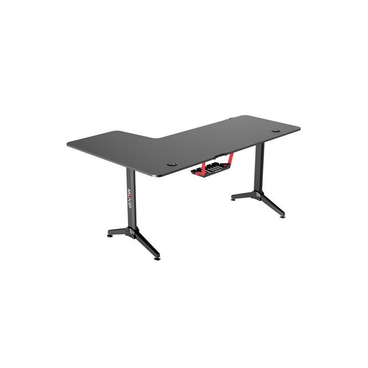 MESA GAMING PRO1300 FIBRA CARBONO | L DERECHA | ALFOMBRILLA 80X30CM | MUVIP