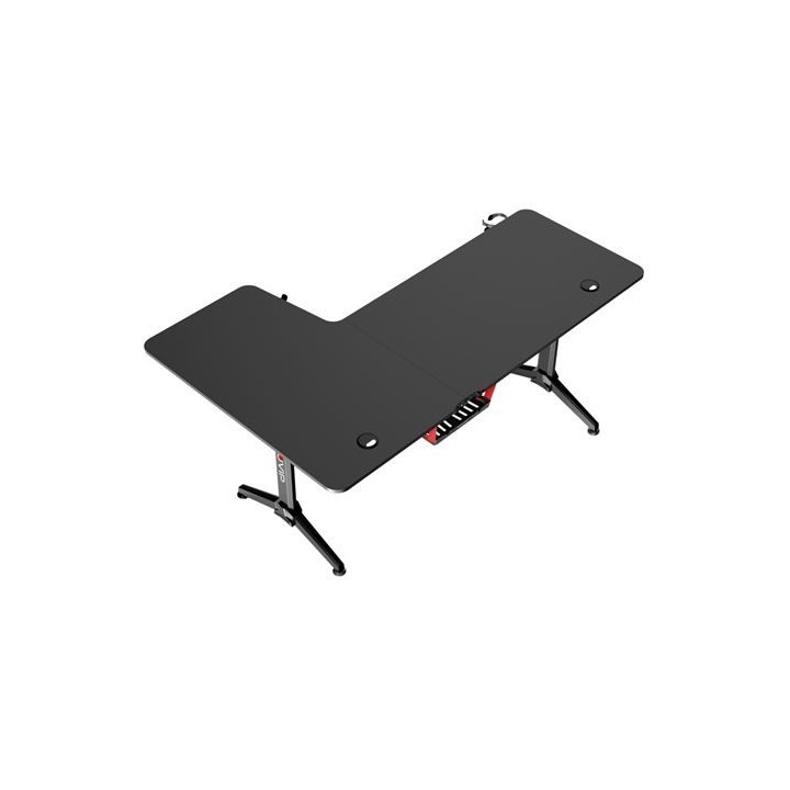 MESA GAMING PRO1300 FIBRA CARBONO | L DERECHA | ALFOMBRILLA 80X30CM | MUVIP