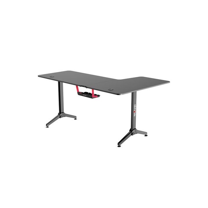 MESA GAMING PRO1300 FIBRA CARBONO | L IZQUIERDA | ALFOMBRILLA 80X30CM | MUV