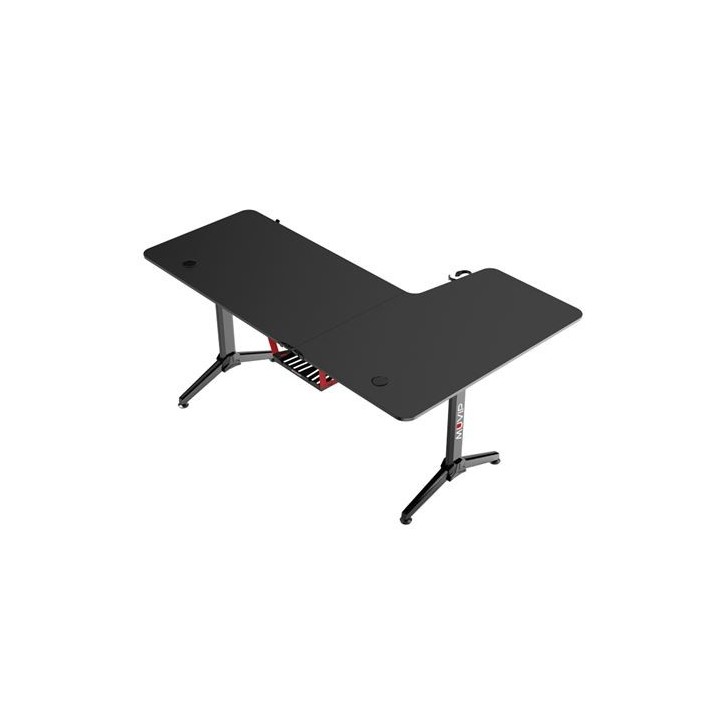 MESA GAMING PRO1300 FIBRA CARBONO | L IZQUIERDA | ALFOMBRILLA 80X30CM | MUV