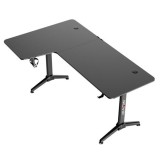 MESA GAMING PRO1300 FIBRA CARBONO | L IZQUIERDA | ALFOMBRILLA 80X30CM | MUV