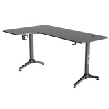 MESA GAMING PRO1300 FIBRA CARBONO | L IZQUIERDA | ALFOMBRILLA 80X30CM | MUV