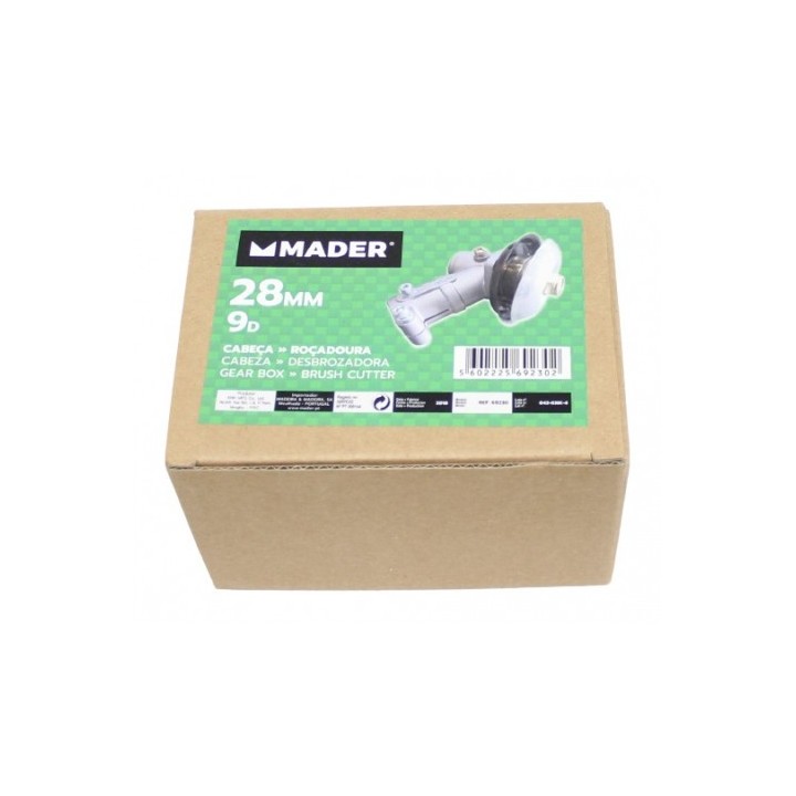 CABEZAL DESBROZADORA 28MM. 9D MADER