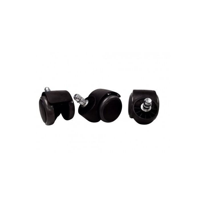 JUEGO DE 5 RUEDAS PARA SILLA MUVIP COLOR NEGRO/GRIS
