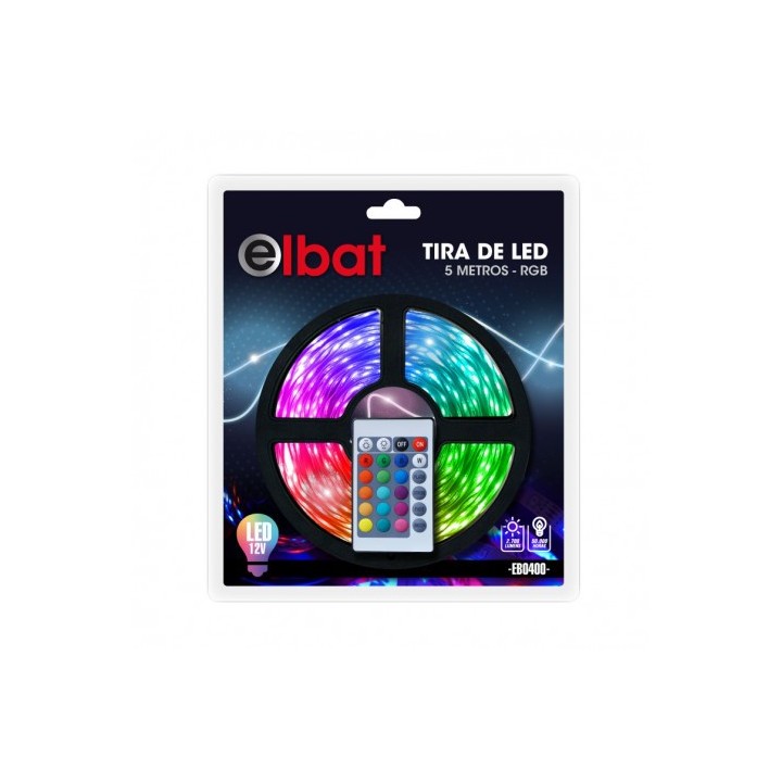 TIRA DE LED 12V 5 METROS RGB ELBAT