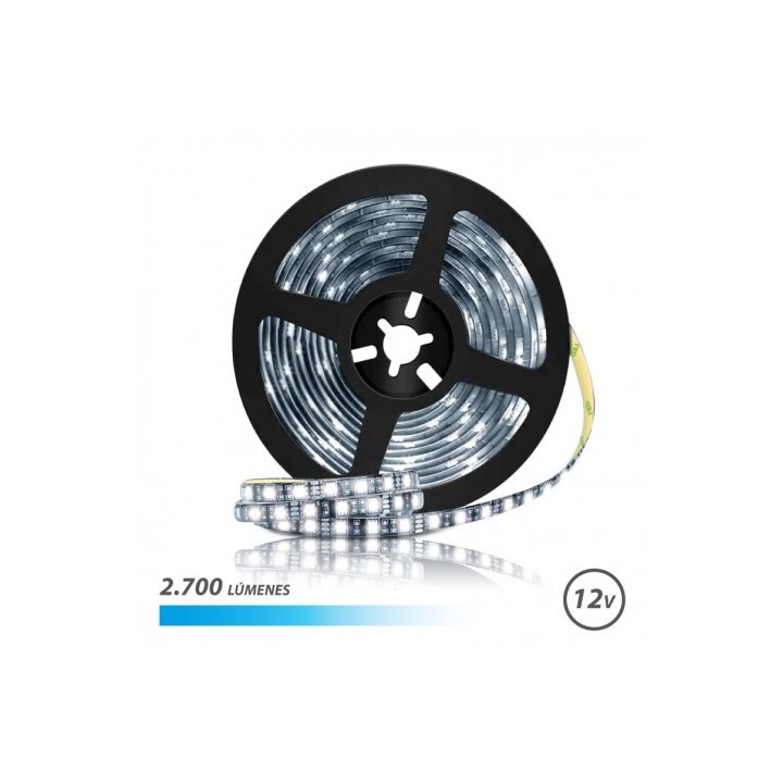 TIRA DE LED 12V 5 METROS LUZ FRIA ELBAT