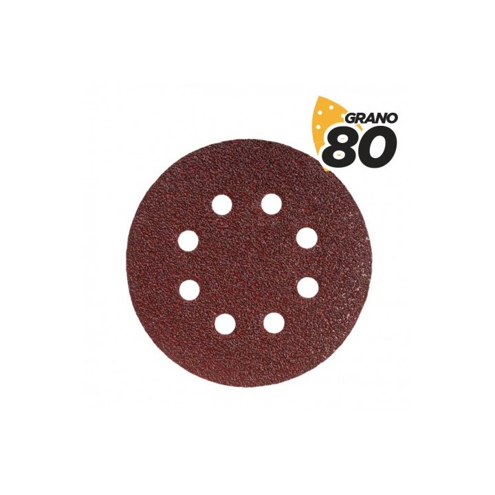 PACK 10 LIJAS CIRCULARES 125MM GRANO 80 PARA BL0136 BLIM