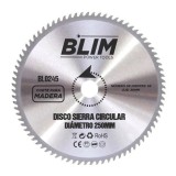 DISCO CORTE MADERA PARA SIERRAS 250MM. BLIM