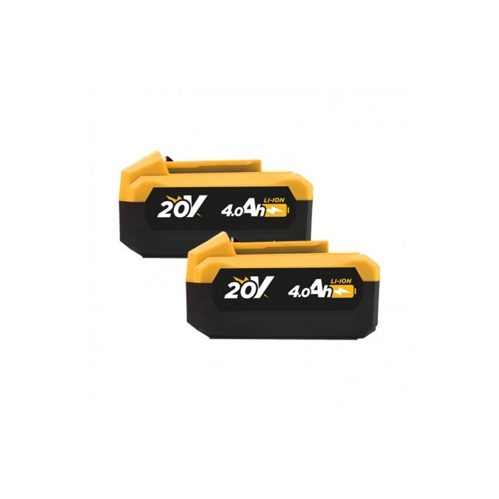 RADIAL 20V 115MM S/CARBONES + KIT PULIDO | 2 BATERIAS 4AH BLIM