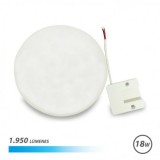 APLIQUE LED TECHO CON BASE FIJA REDONDO 18W LUZ FRIA ELBAT