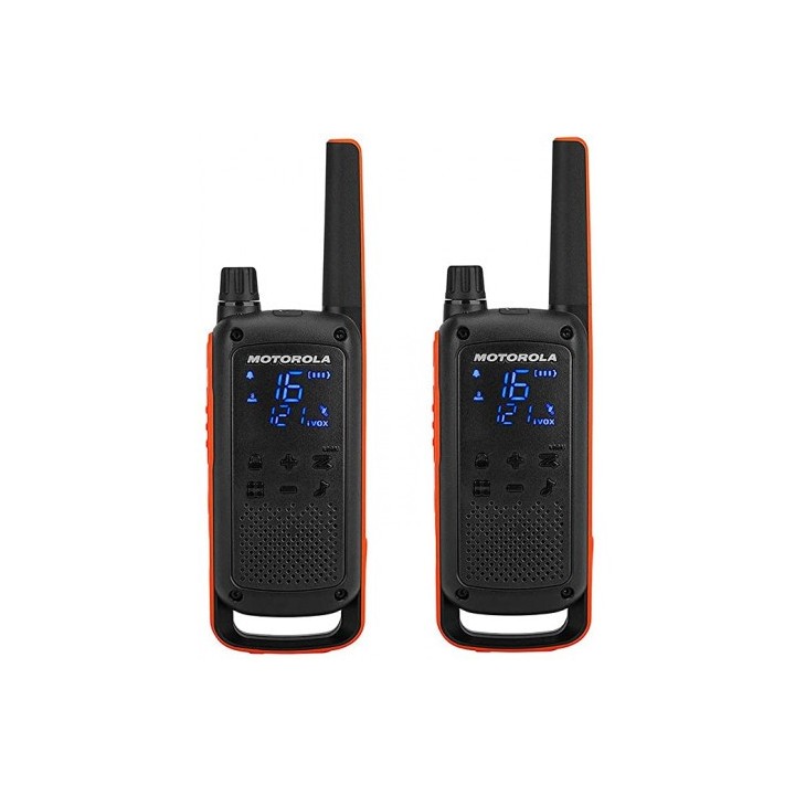 PACK 2 WALKIE-TALKIE MOTOROLA TLKR-T82 NEGRO