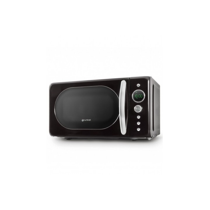 MICROONDAS VINTAGE NEGRO 700W. GRUNKEL