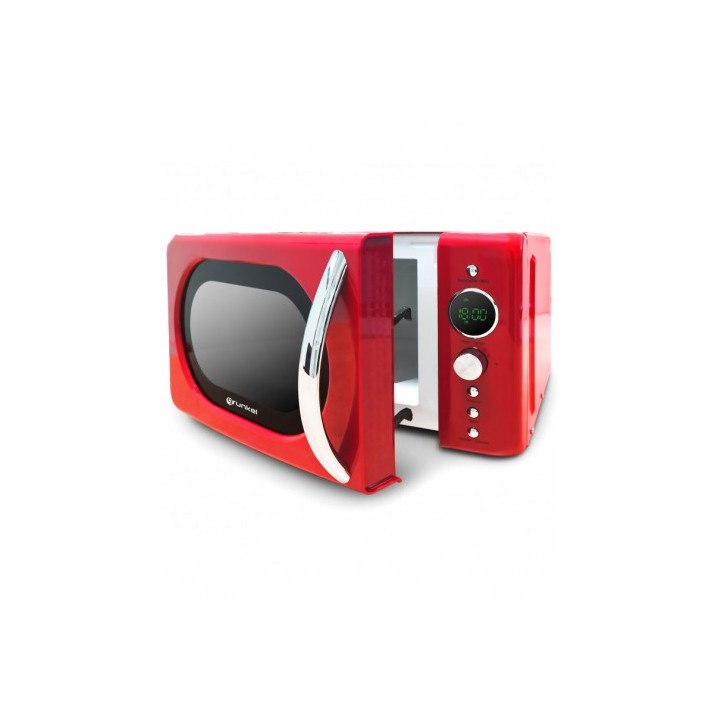 MICROONDAS VINTAGE ROJO 700W. GRUNKEL