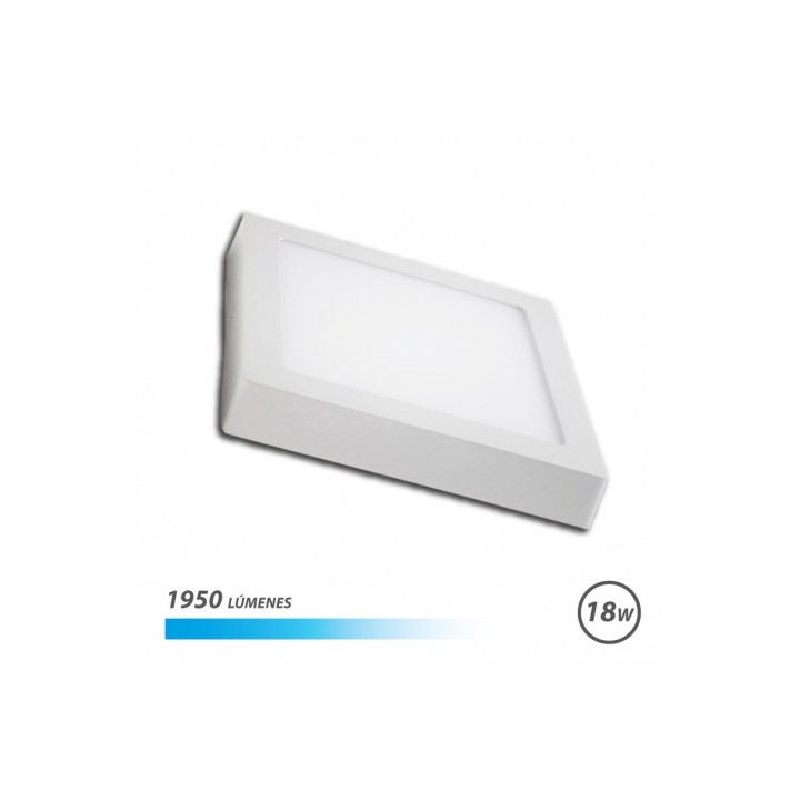 DOWNLIGHT CUADRADO SOBRE PARED LED 18W 1950LM LUZ FRIA ELBAT