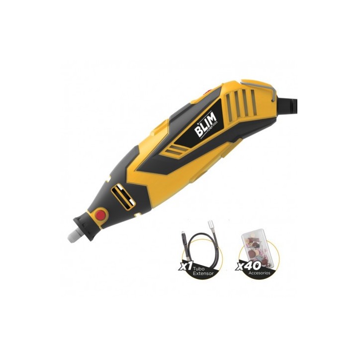MINI HERRAMIENTA MULTIUSOS + EJE FLEXIBLE 180W 40PCS BLIM