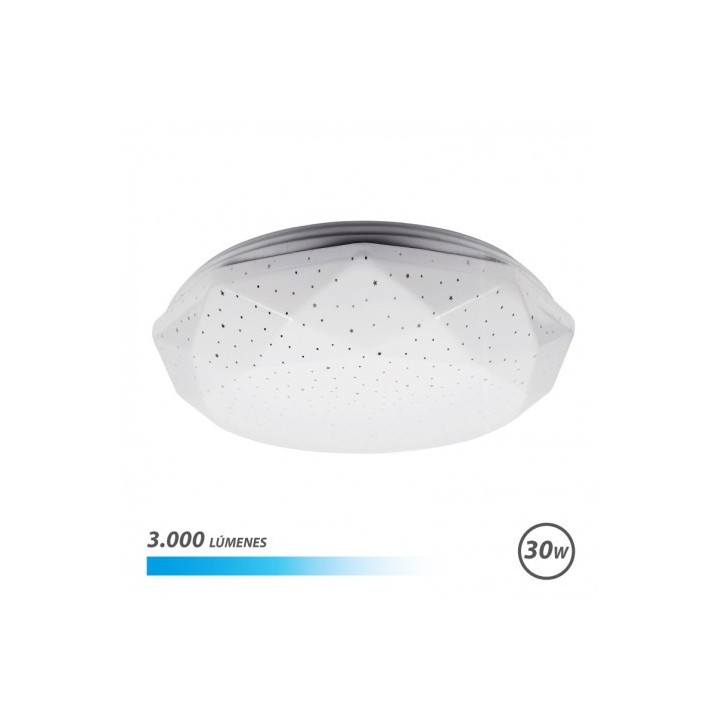 APLIQUE LED TECHO 30W 3000LM LUZ FRIA SERIE NEPTUNO ELBAT