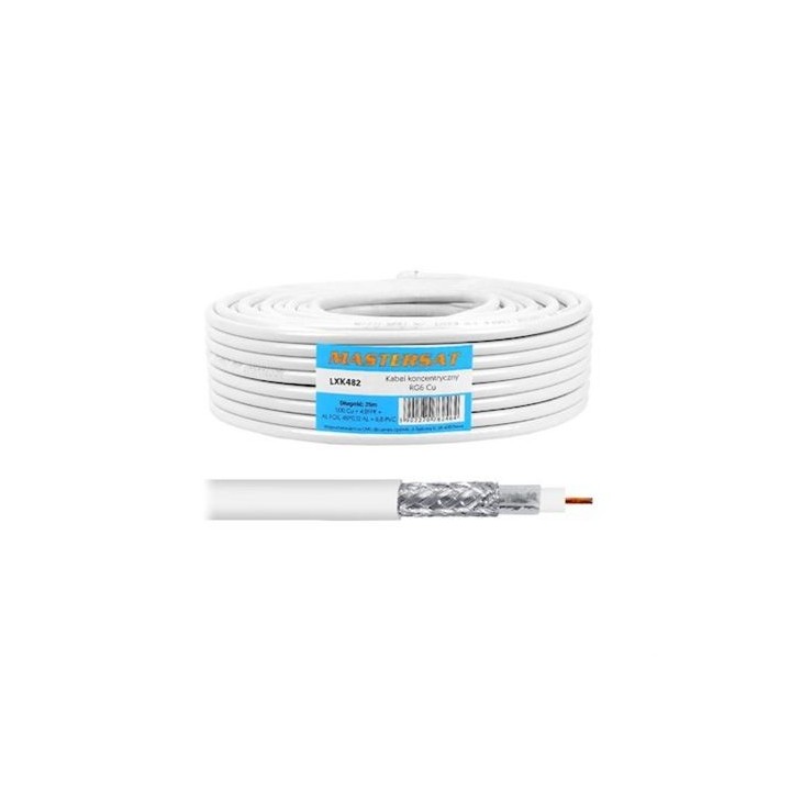 BOBINA DE CABLE COAXIAL 25M MASTERSAT