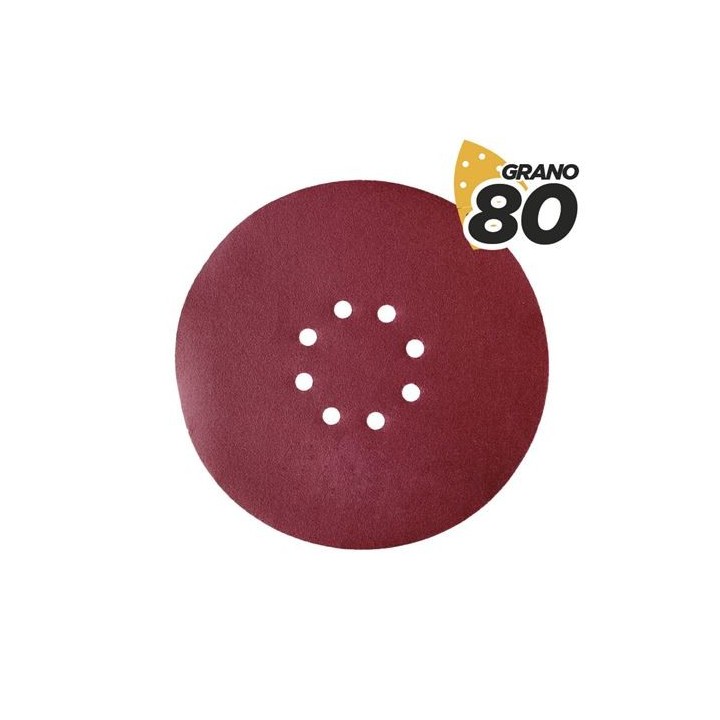 PACK 5 LIJAS REDONDAS GR80 VELCRO COMPATIBLE BL0223 BLIM