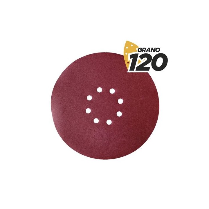 PACK 5 LIJAS REDONDAS GR120 VELCRO COMPATIBLE BL0223 BLIM